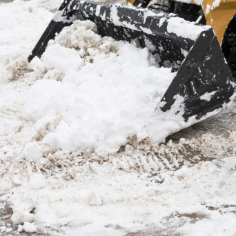 Loader with Snow