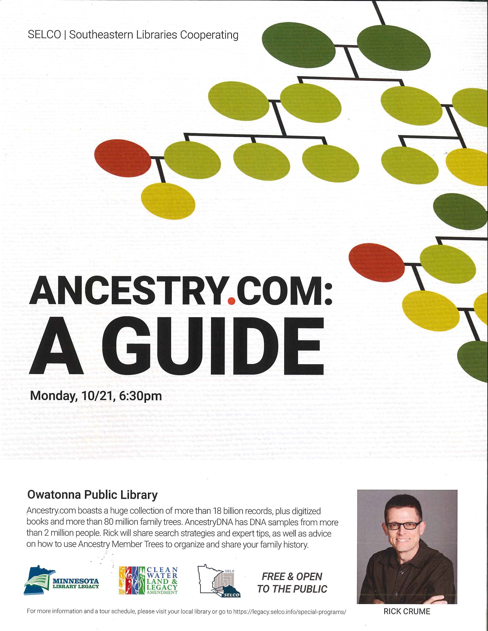 Ancestry.com program flyer